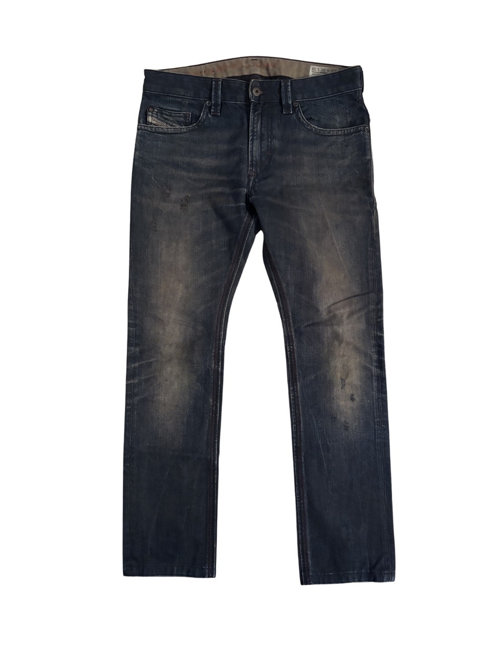 Diesel “Thavar” Purple Distressed Slim Jeans